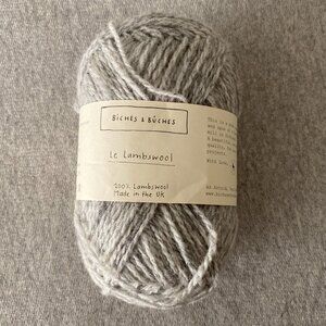 NWT Biches & Buches Le Lambswool Colour Light Grey Lot of 1